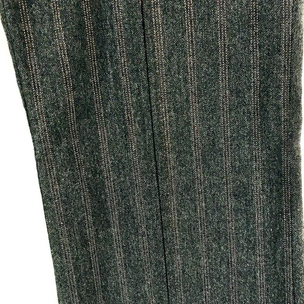 Vtg Retro Guess Jean Pant Sz 27 Gray Pinstripe w Pink Accent Embellished Pocket